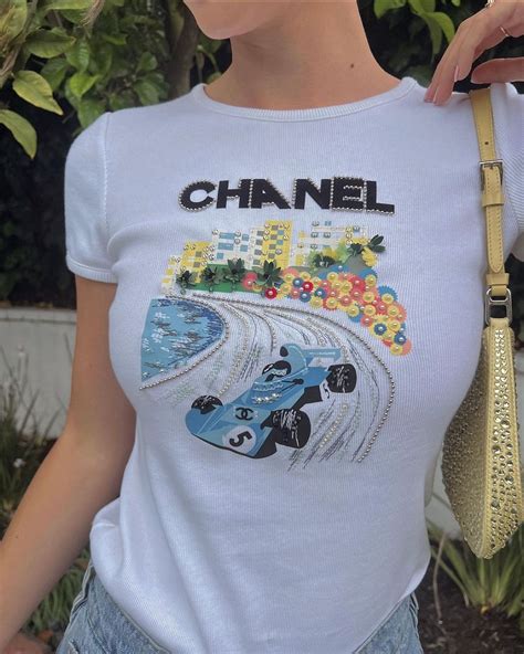 chanel cruise collection f1 tee|chanel f1 tees price.